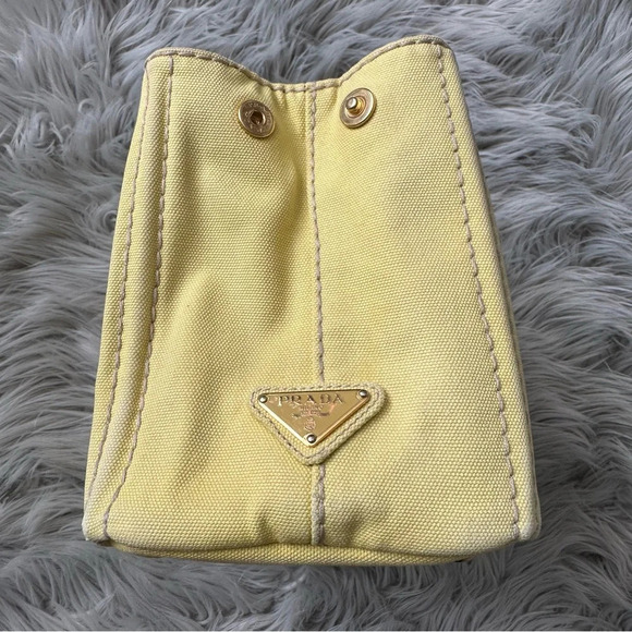 PRADA Canapa Canvas Small Tote - Picture 6 of 14